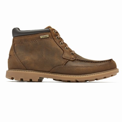 Botas Rockport Patten Waterproof Moc Homem Marrom PT-95182